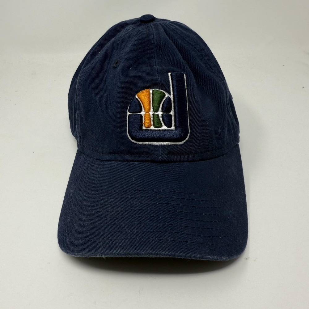 Utah Jazz Hat Cap Strap Back Mens One Size Blue NBA Basketball New‎ Era 9TWENTY